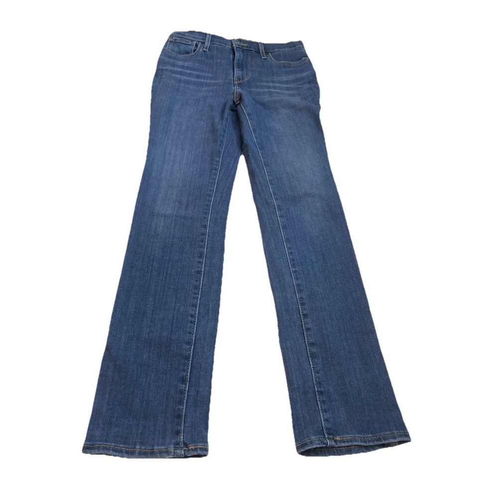 Levis 724 High Rise Straight Jeans Blue Womens 26x29